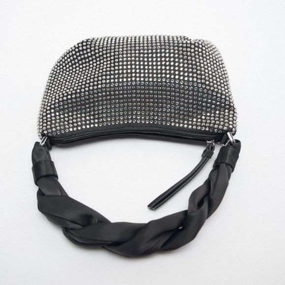 ZARA BLOGGERS FAV SPARKLY SHOULDER BAG - Picture 14 of 14